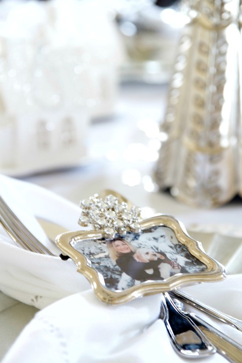 Easy White Christmas Tablescape Just A Smidgen