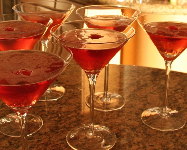 Sizzling Champagne Cocktails