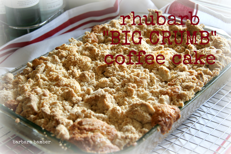 Rhubarb "Big Crumb" Coffee Cake