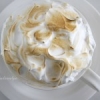 Espresso Panna Cotta with Italian Meringue Brulé Clouds