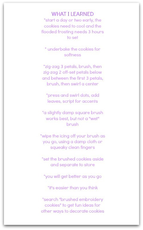 Brush Embroidery Cookies 9