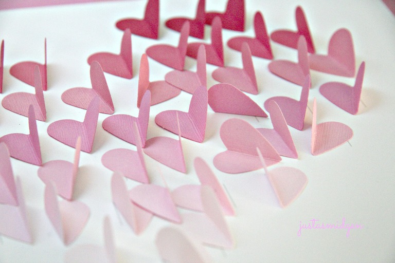 Ombre Paper Hearts A