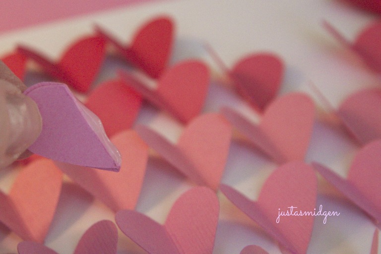 Ombre Paper Hearts I