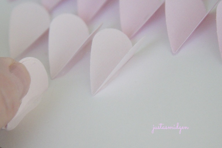 Ombre Paper Hearts J