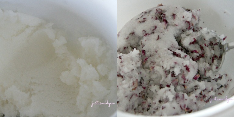 Rose Petal Sugar Body Scrub Collage