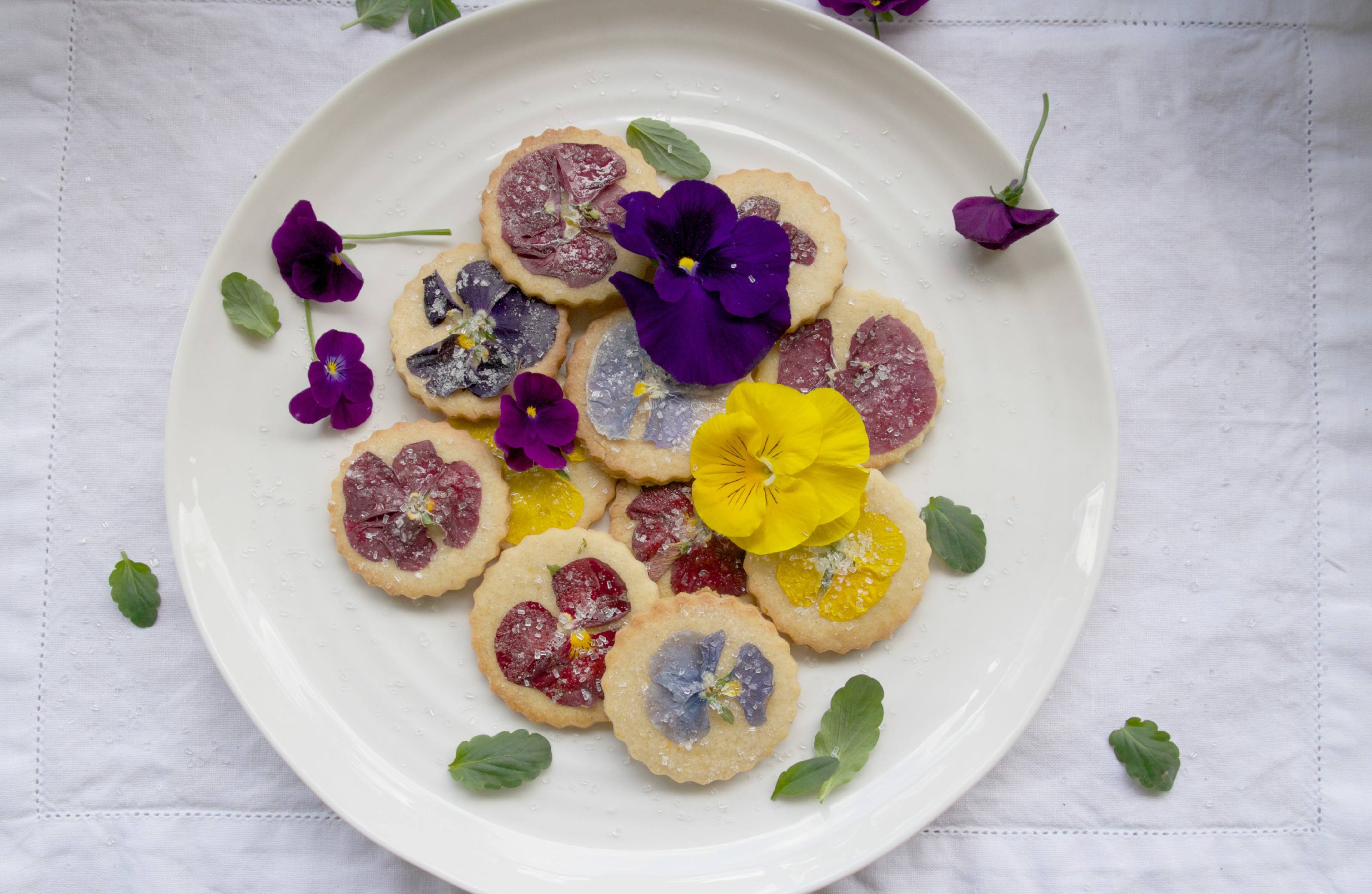 Cardamom Orange Zest Pansy Cookies Just A Smidgen