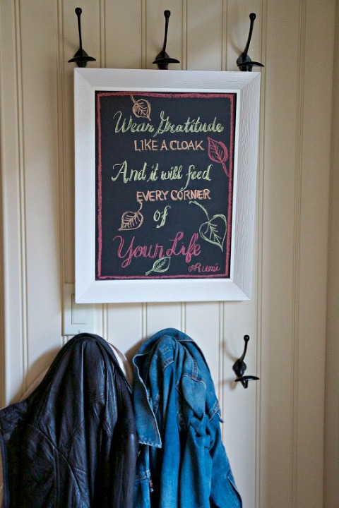 Chalkboard Gratitude Art