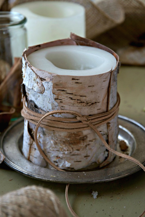 Birch Bark Candle CG 3