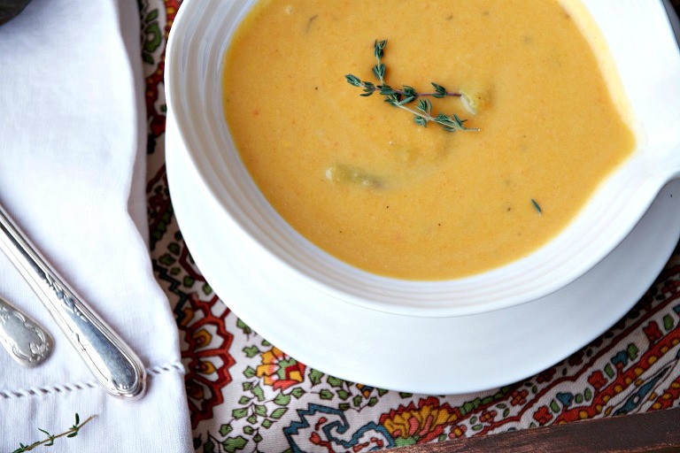 Butternut Squash Soup with Asparagus 3