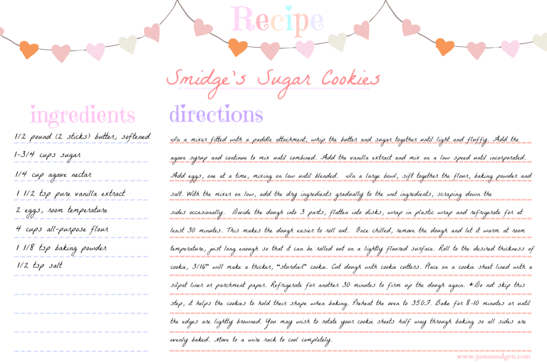Smidge's Sugar Cookies