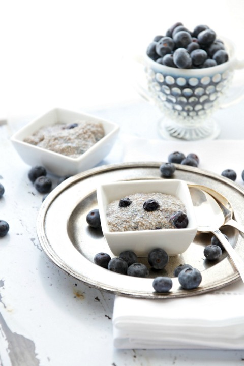 Blueberry White Chia Pudding