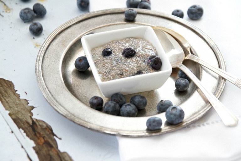 Blueberry White Chia Pudding 3