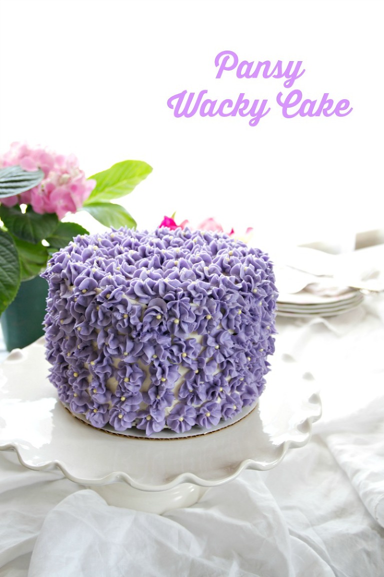 Pansy Wacky Cake