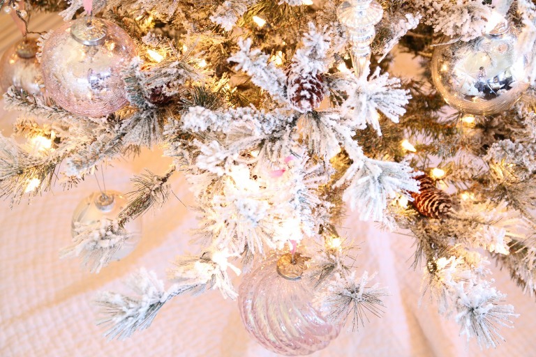 Pink Silver & Gold Christmas Tree 8