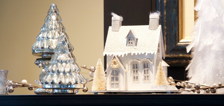 Christmas Village Mantel 2