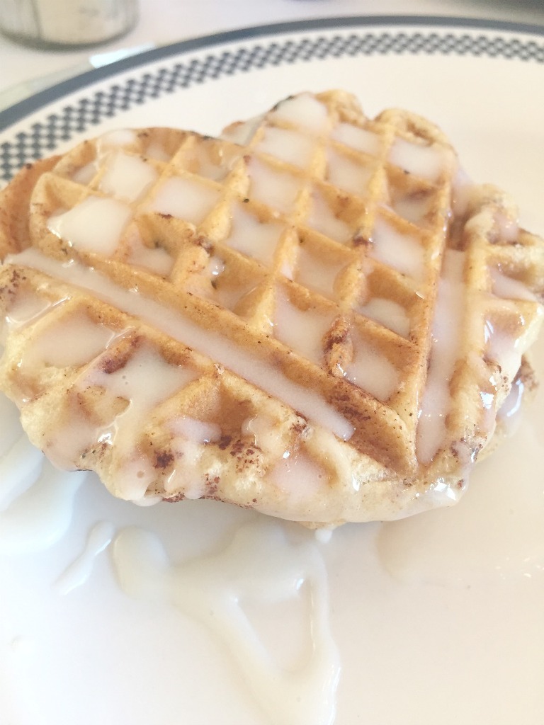 Cinnamon Bun Waffles 3