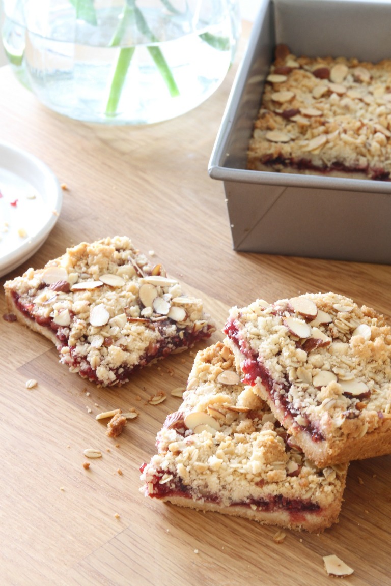 Raspberry Oatmeal Bars 6