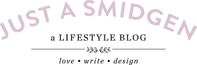Just a Smidgen logo
